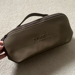 Fossil Men's Brown Toiletry Bag